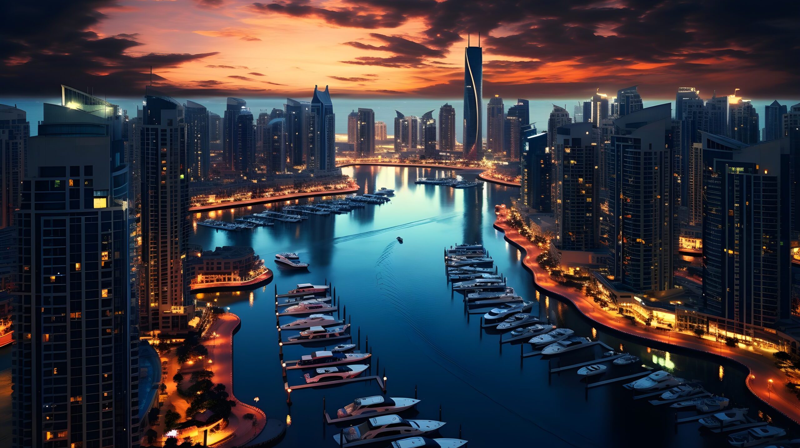 aerial-view-city-by-water