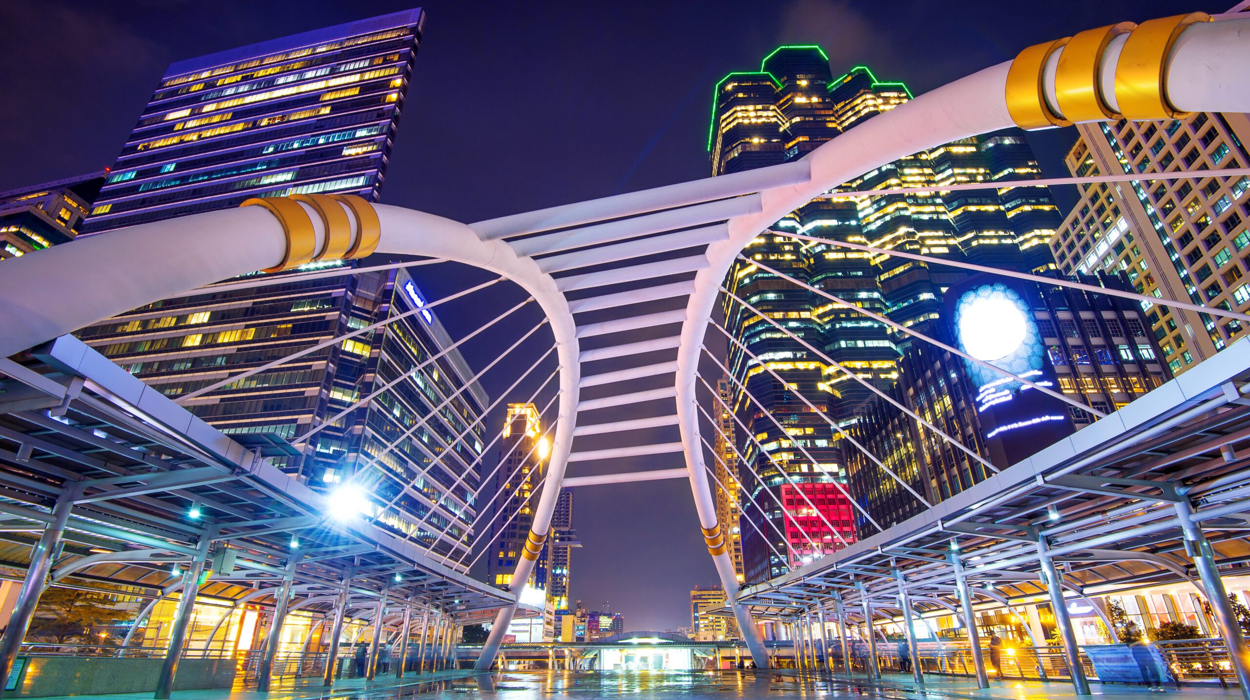 Cityscape of Sathorn in Bangkok,Thailand.