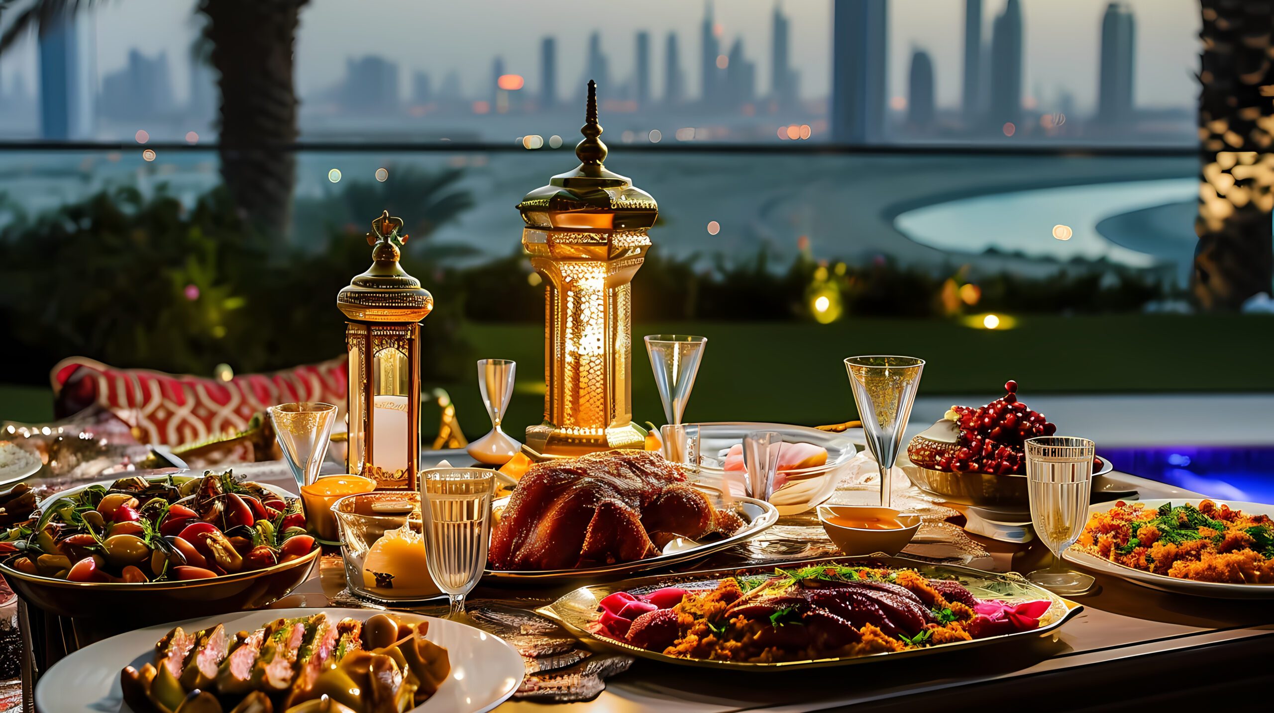 close-up-appetizing-ramadan-meal