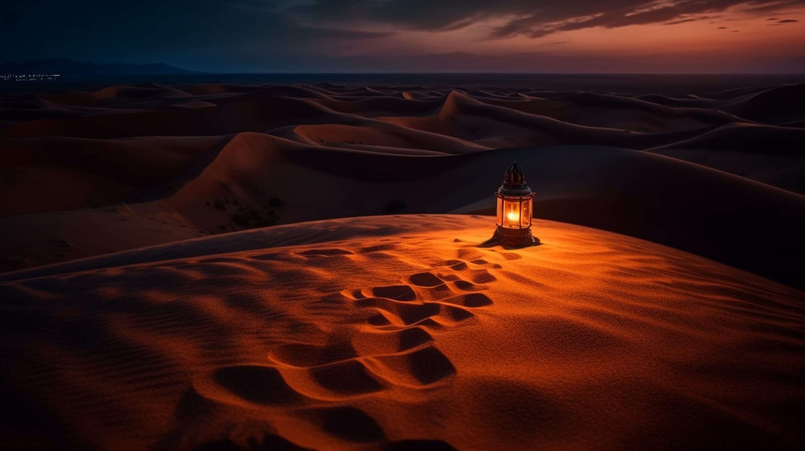 Extreme terrain illuminates majestic African sand dunes generated by artificial intelligence