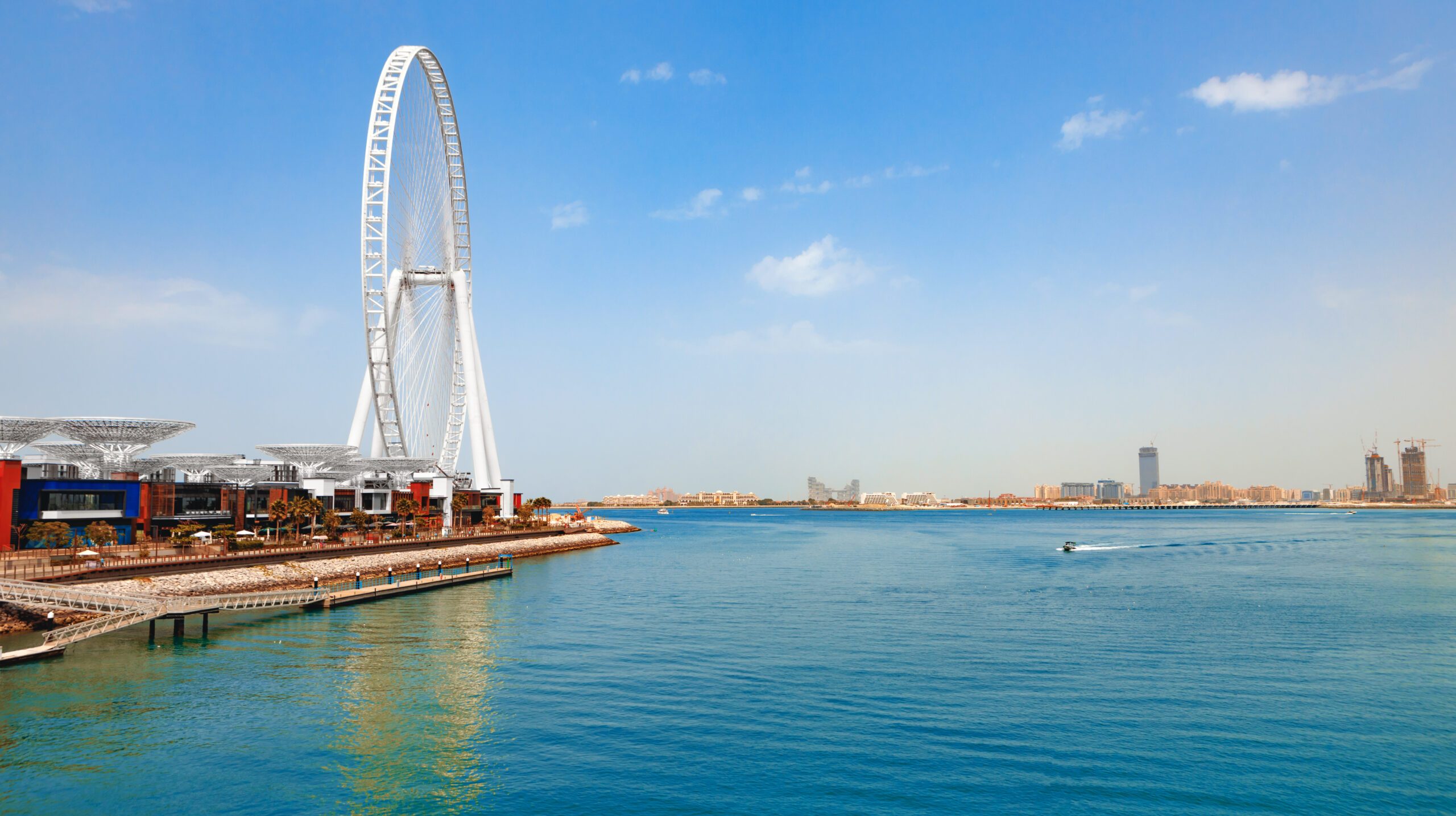 Large ferrris wheel Dubai Eye in United Arab Emirates