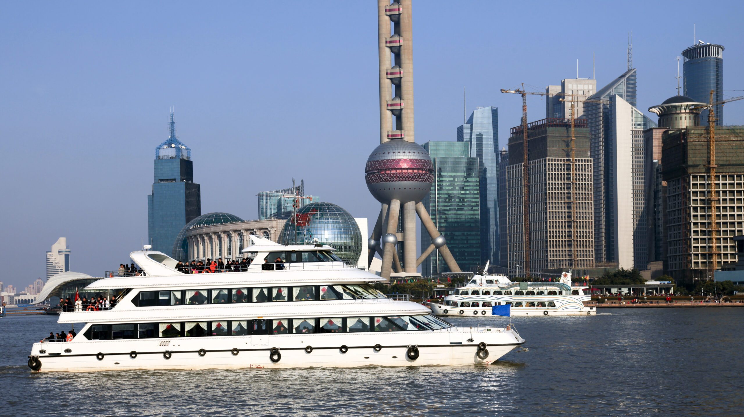 the scene of shanghai china.